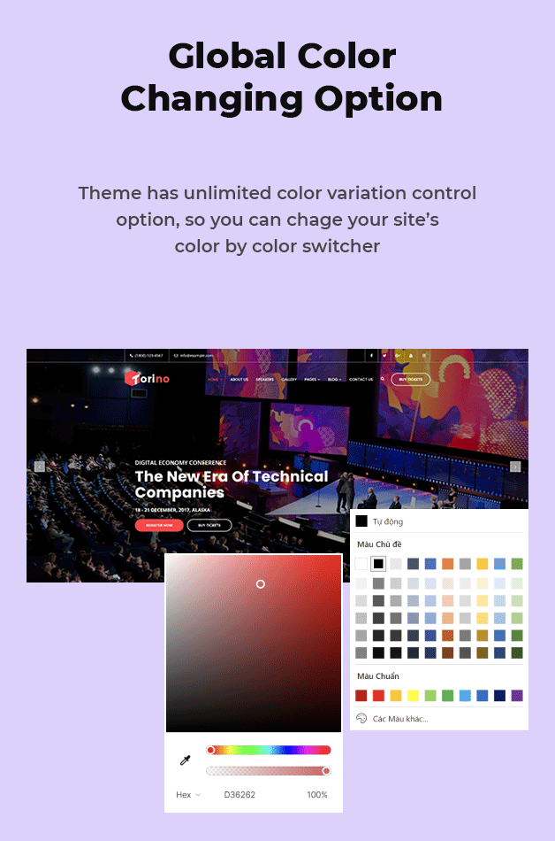 Global Colors Option Available